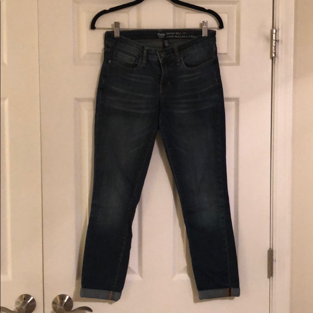 Gap Skinny Roll-Up Crop Jeans - Size 2 (26R)